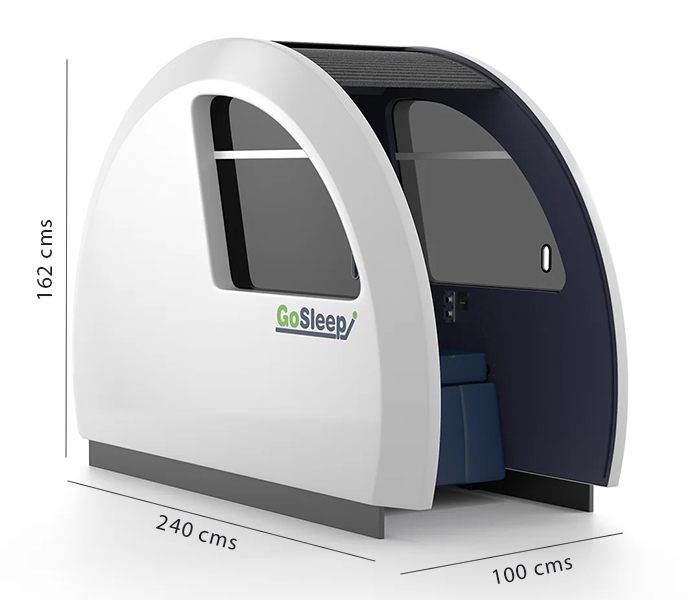 cabinas de relajación, cabinas de recuperación, gosleep, neuroenergy