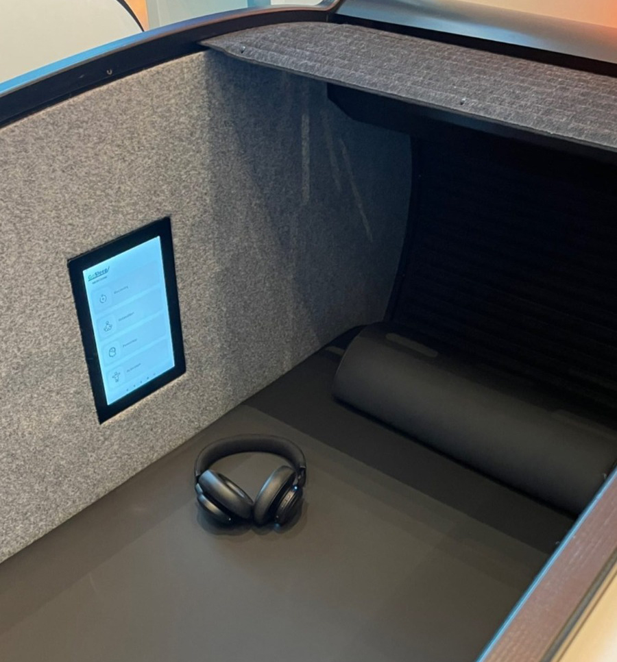 cabinas de relajación, cabinas de recuperación, gosleep, neuroenergy